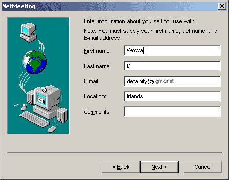 Instaltion - firstname, lastname,...